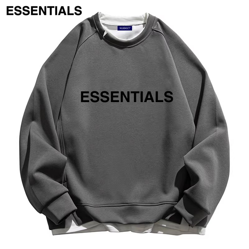 ESSENTIALS男卫衣圆领假两件fog美式长袖ES宽松潮牌春季2025秋冬