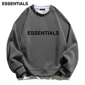 ES宽松潮牌春季 ESSENTIALS男卫衣圆领假两件fog美式 长袖 2025秋冬