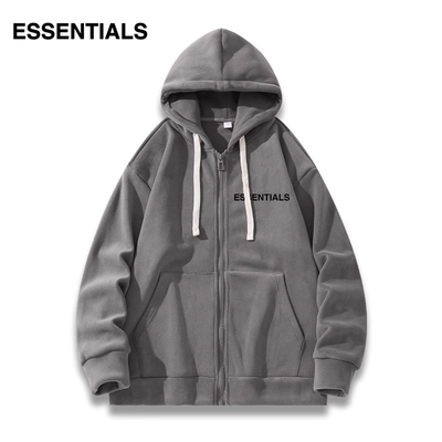 ESSENTIALS 奥粒绒连帽卫衣男潮牌纯色FOG上衣休闲2024春秋外套