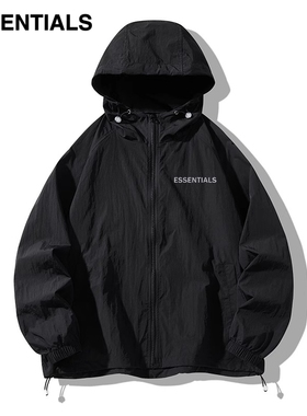 ESSENTIALS防晒衣男款户外专用钓鱼冰丝皮肤衣遮阳夏季防紫外线