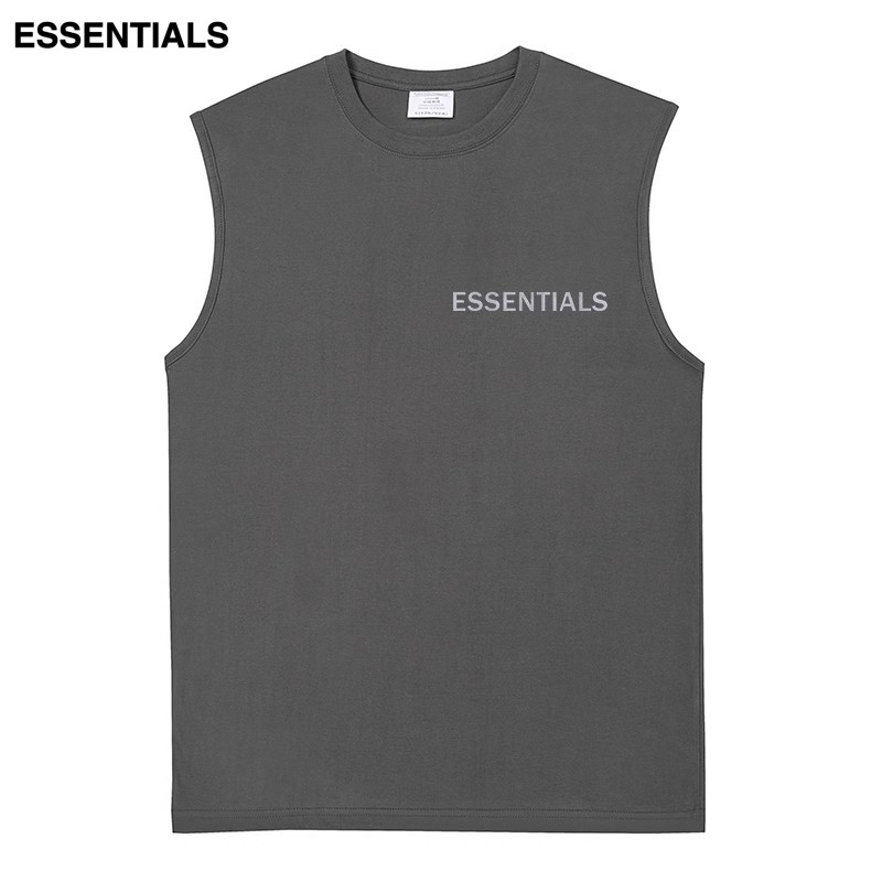 ESSENTIALS 背心t恤男无袖坎肩纯棉夏季运动打底衫宽松汗衫