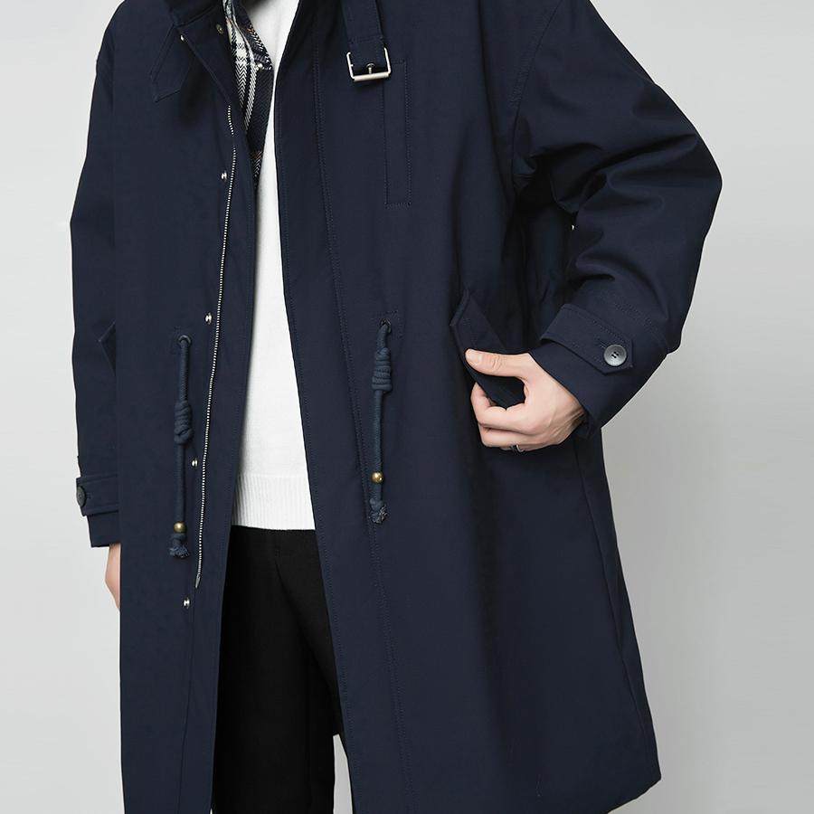 高级感加厚羽绒服男士中长款商务休闲青年派克服风衣冬季大衣外套