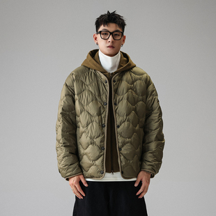 「零感轻盈」90白鸭绒假两件连帽羽绒服男冬季潮牌轻薄外套