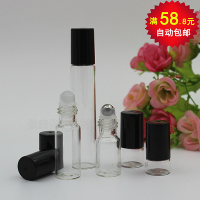 透明玻璃小滚珠瓶汽车香水瓶塑料