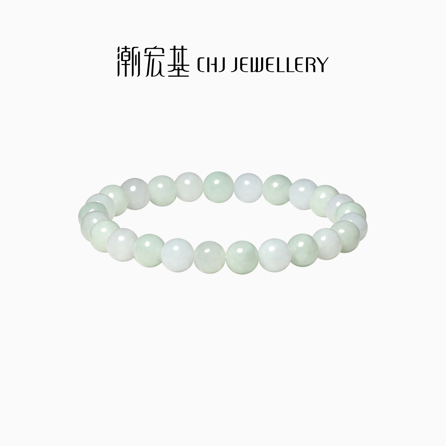 潮宏基倾玉翡翠手串典雅时尚