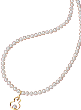 潮宏基珍珠感恩·福禄银珍珠项链