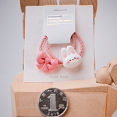 AB款 五对 包邮 小兔子儿童小号发圈小女生扎啾啾橡皮筋发绳皮套头绳