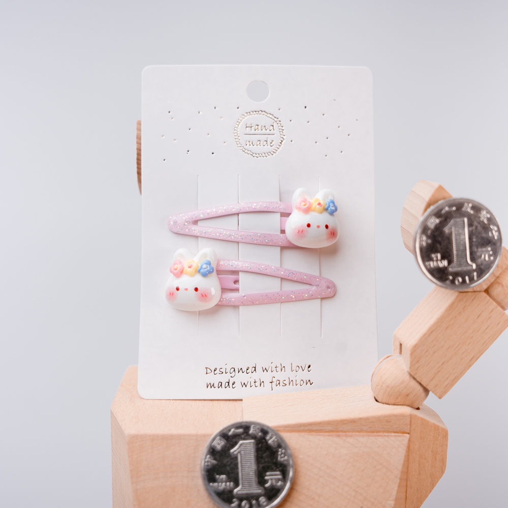 不生锈儿童中号碎发夹侧边夹发卡