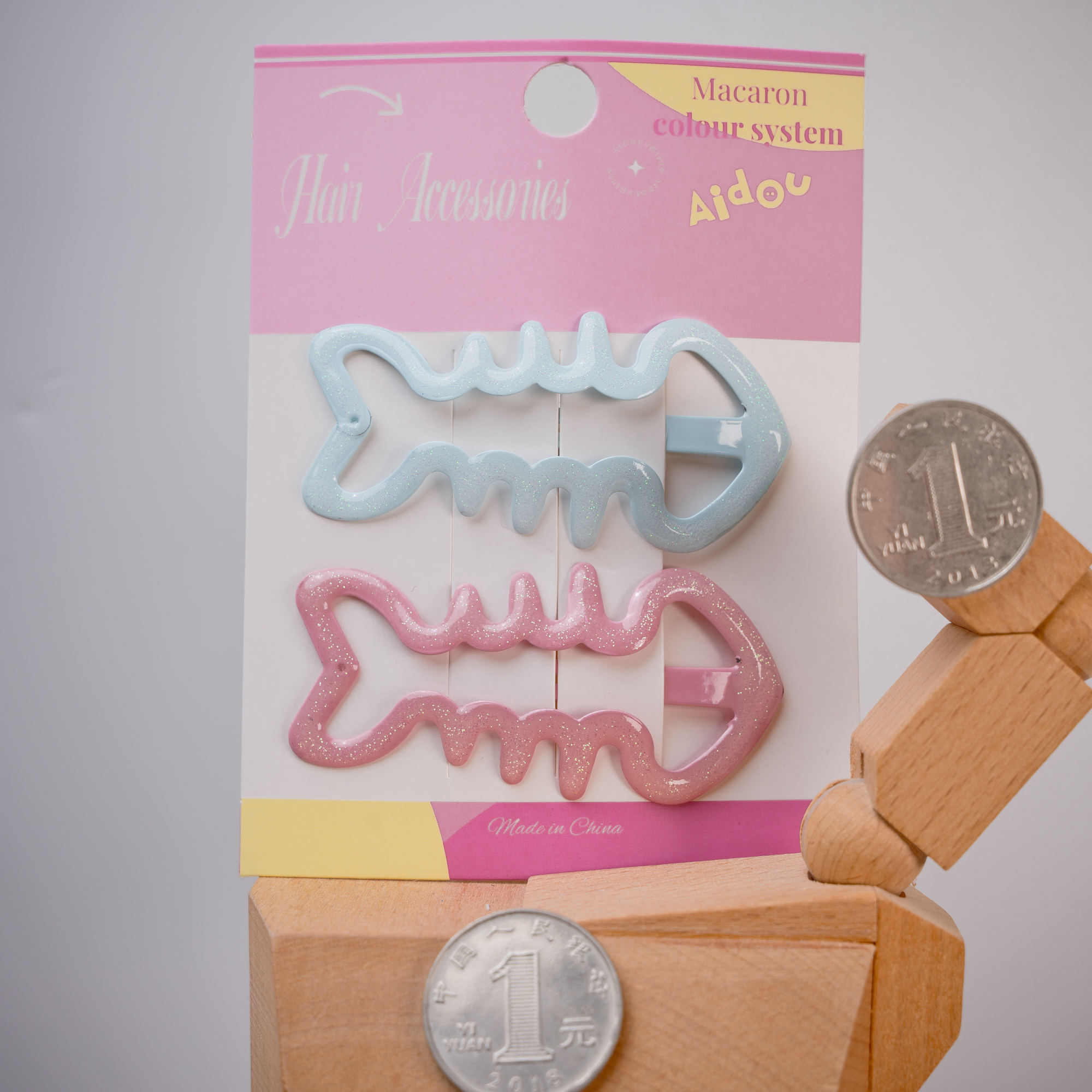 儿童大号鱼骨碎发夹侧边夹发卡子