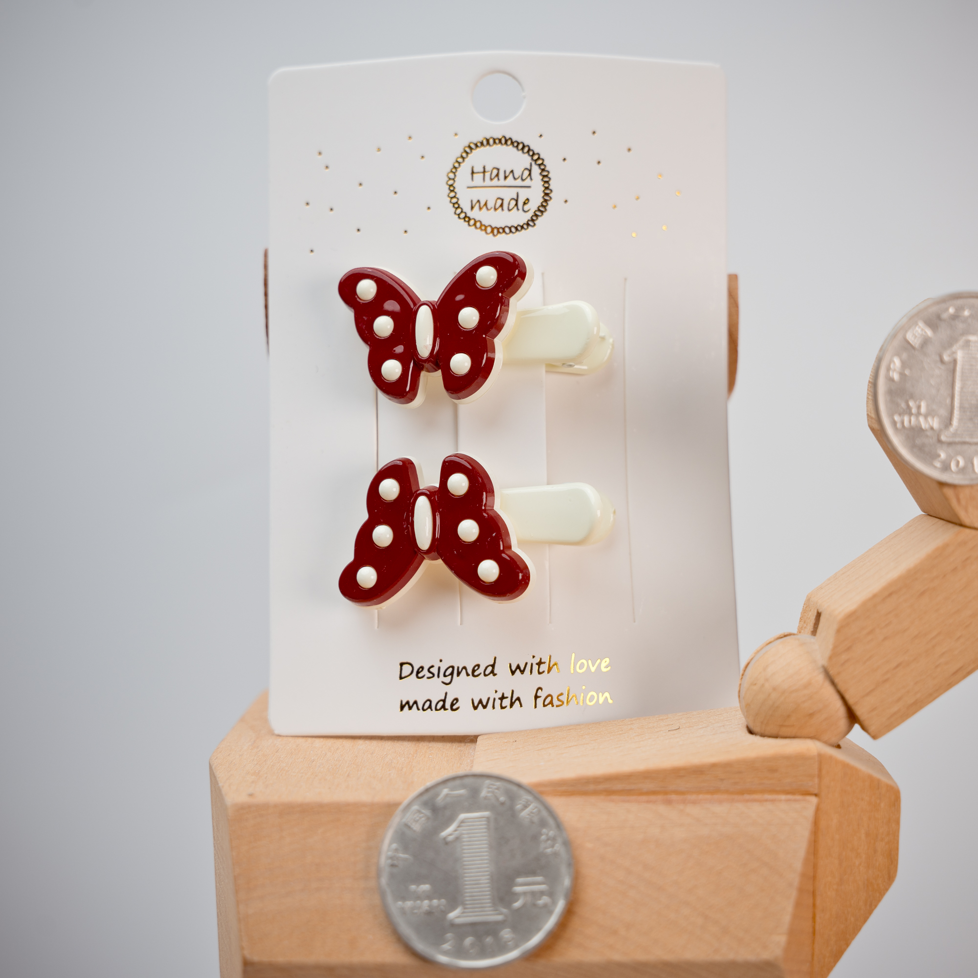 五对包邮亮面酒红系儿童小号碎发夹婴幼儿圆头刘海夹侧边夹发卡子