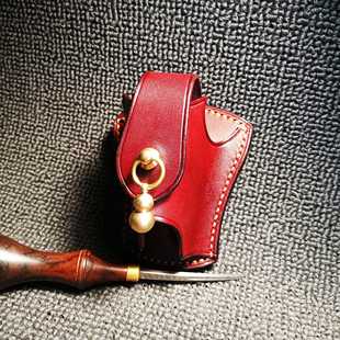 弹弓包头层牛皮的手工制作搭配纯铜葫芦追龙大象惊魂龙蛇98k定制