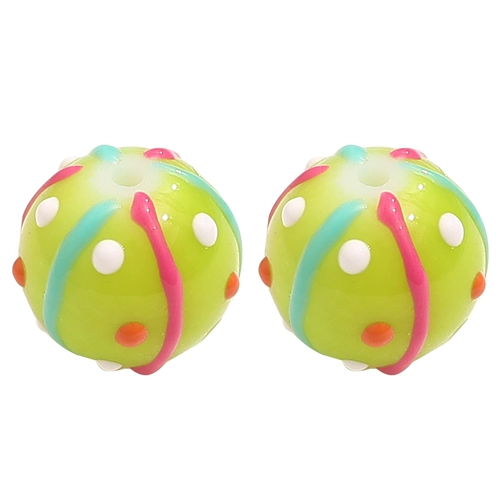 Милый свежий зеленый браслет ручной работы, ожерелье, аксессуары, ручная роспись, в цветочек, DIY