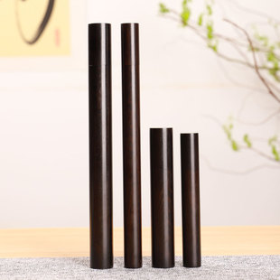 黑檀木沉香线香管木质檀香卧香桶香筒家用便携红木香筒装香的定制