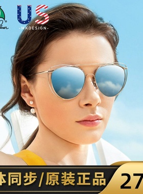 花雨伞墨镜女潮圆脸方脸长脸2020新款女士太阳镜复古圆框AP.11716