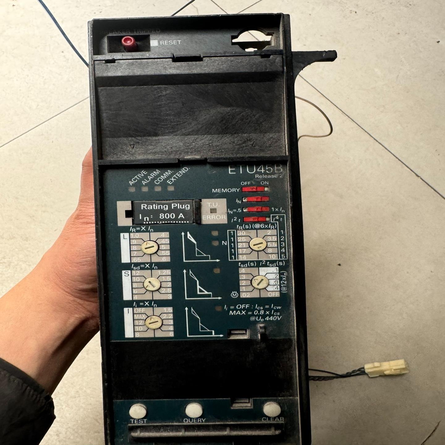 【议价】西门子框架断路器控制器ETU45B成色如图功能正常