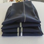 反光灰色条校服裤 子男秋冬加绒初中高中小学生女一道杠藏青色校裤