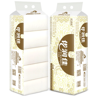 优润佳大卷家用卫生纸无芯卷纸巾10卷木浆纸厕纸手纸妇婴可用