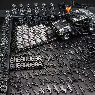 兼容乐高军事小人仔特种兵积木军人士兵武器儿童拼装益智玩具礼物