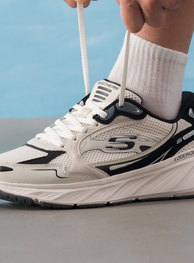 斯凯奇官方休闲鞋男鞋2025冬季新款EDGERIDE绑带减震训练运动鞋潮