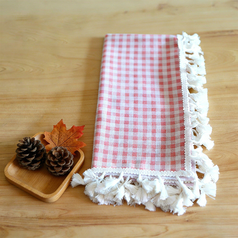 棉麻材质ins风日式小清新流苏长方形茶几餐桌书桌防尘盖巾,居家布艺,桌布,淘宝优惠券,粉丝福利购,淘宝优惠卷