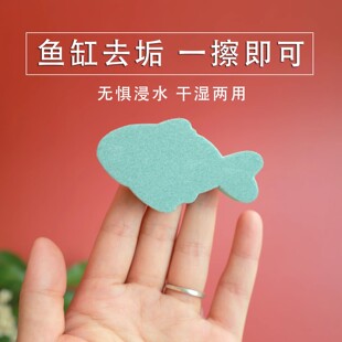 鱼缸擦玻璃清洁水垢神器擦鱼缸玻璃除藻清洗刷子除垢魔术擦海绵板