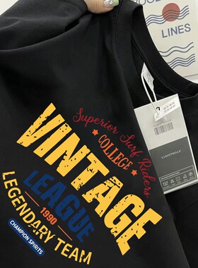 2025夏季新款纯棉t恤短袖女ins潮宽松白色t印花半袖体恤上衣潮