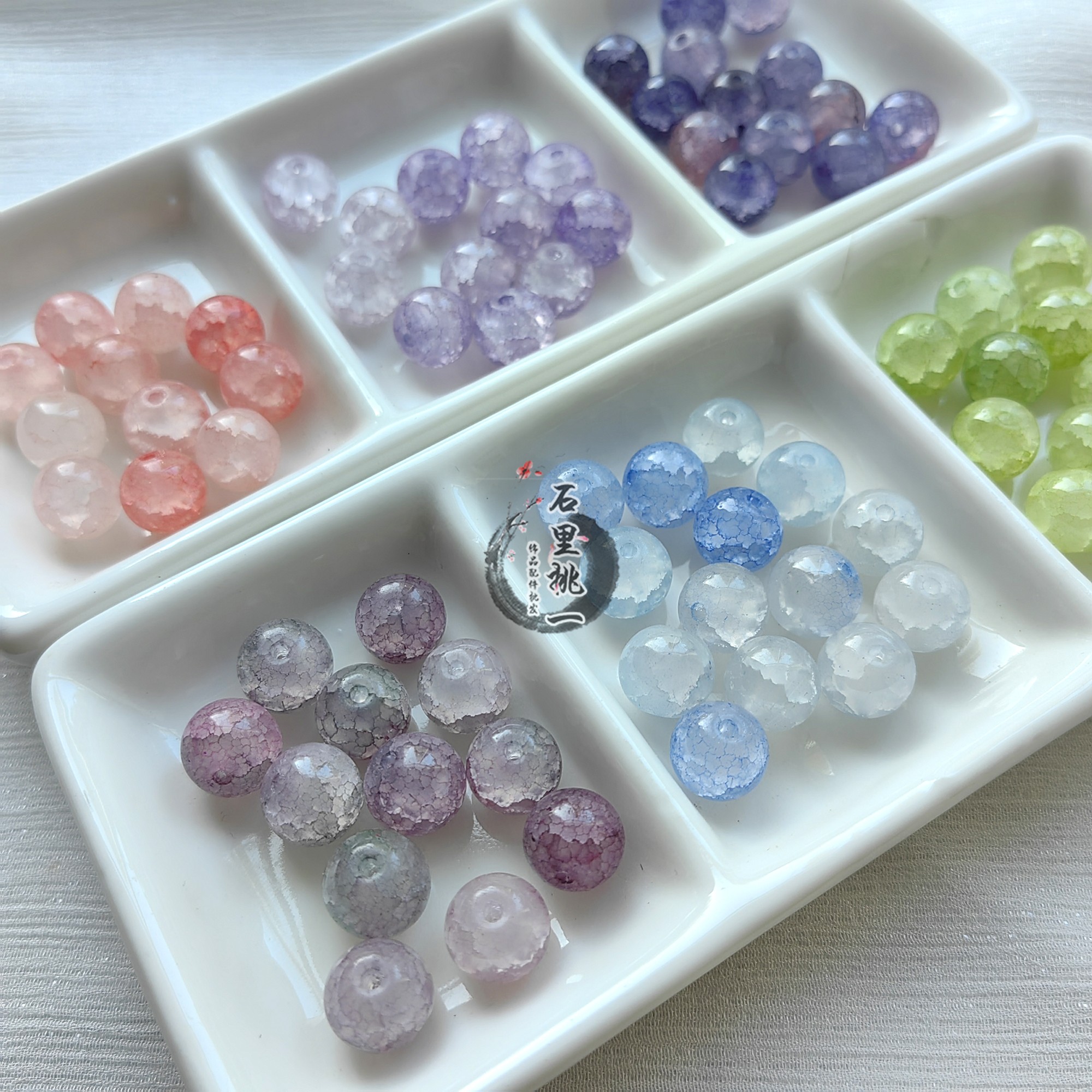 10mmm不掉色玉碎珠琉璃手串