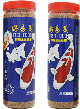 好易美鱼饲料金鱼兰寿锦鲤血鹦鹉鱼冷热带鱼饲料专用上浮颗粒鱼粮