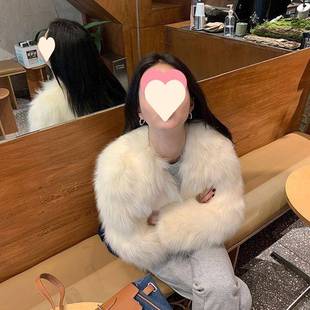 2025新款秋冬皮草狐狸托卡年轻外套毛网女冬短款韩版皮草毛毛