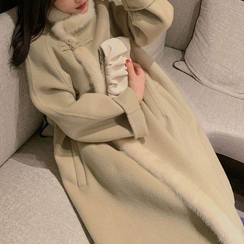 2025年新款秋冬季时尚呢子大衣中长款民国风毛呢外套女士,女装/女士精品,大码呢大衣,淘宝优惠券,粉丝福利购,淘宝优惠卷