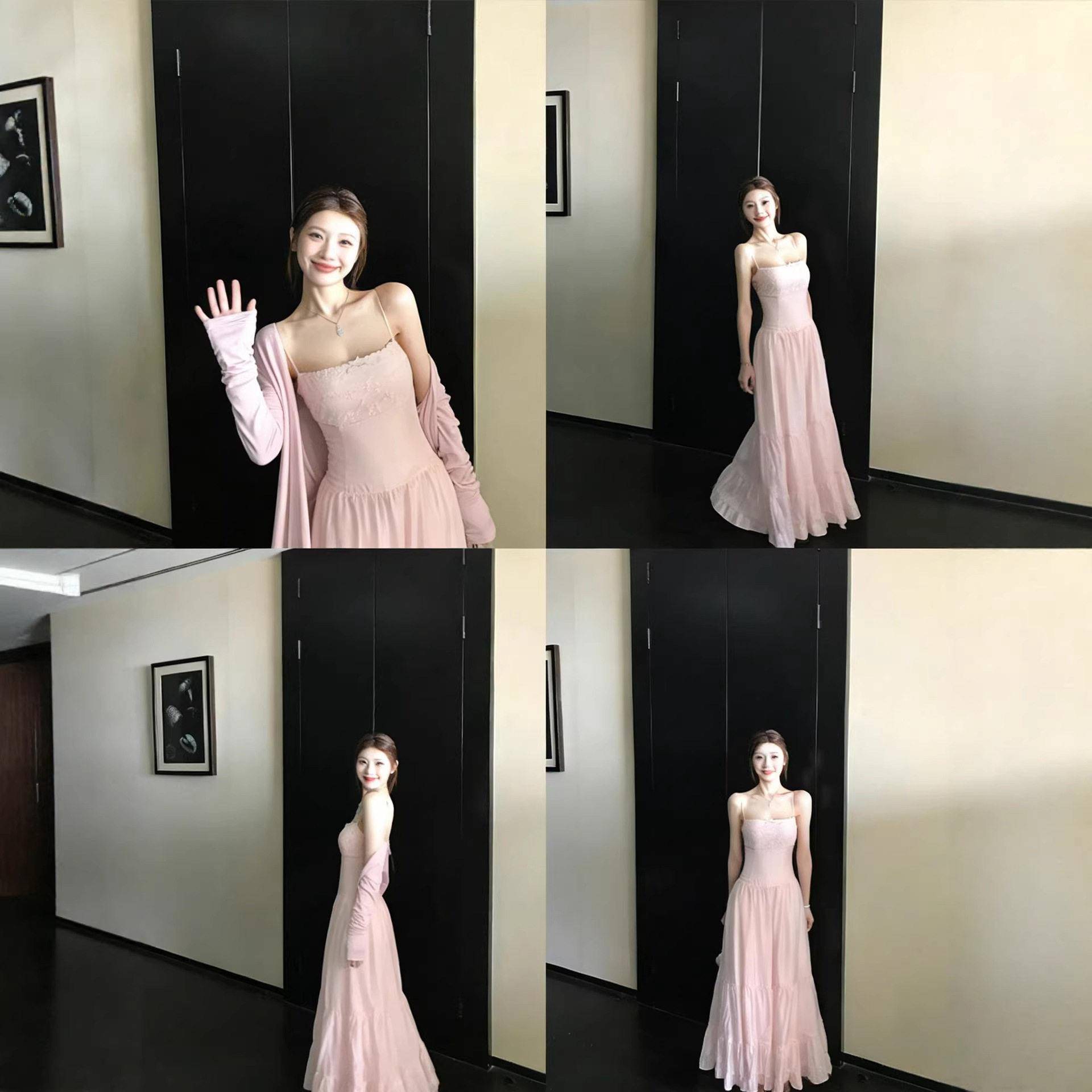 Skk Store 杜乐丽花园 夏日清爽初恋仙女裙修身吊带连衣裙蛋糕裙图片