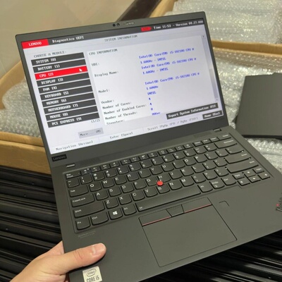 未使用ThinkPad 联想 X1carbon 2020超薄2021笔记本脑商务办公