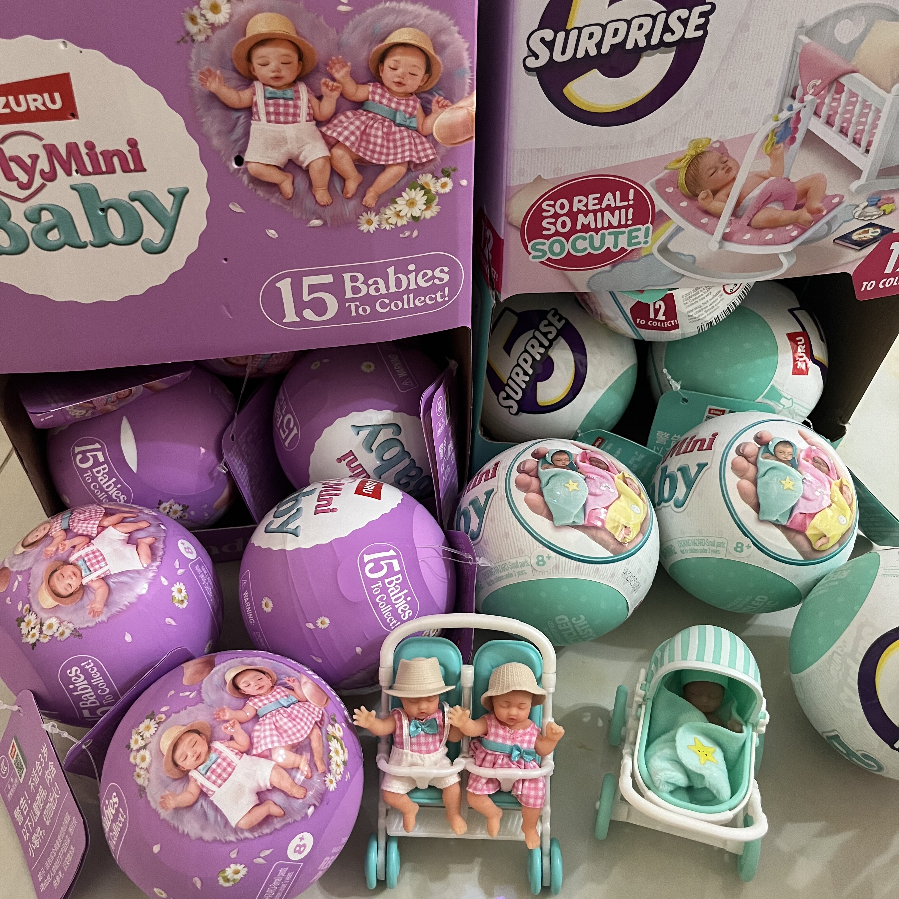 zuru迷你一代二代宝宝球婴儿球确认款 minibaby硅胶娃娃盲盒潮玩