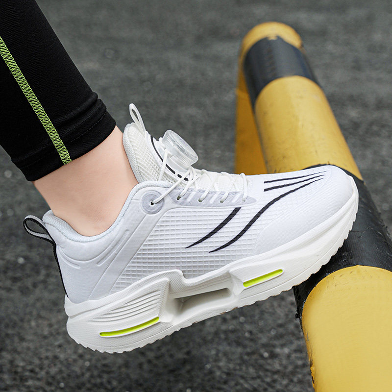 男童运动鞋2026新款儿童网面透气跑步鞋白色女孩网鞋纯色纽扣软底