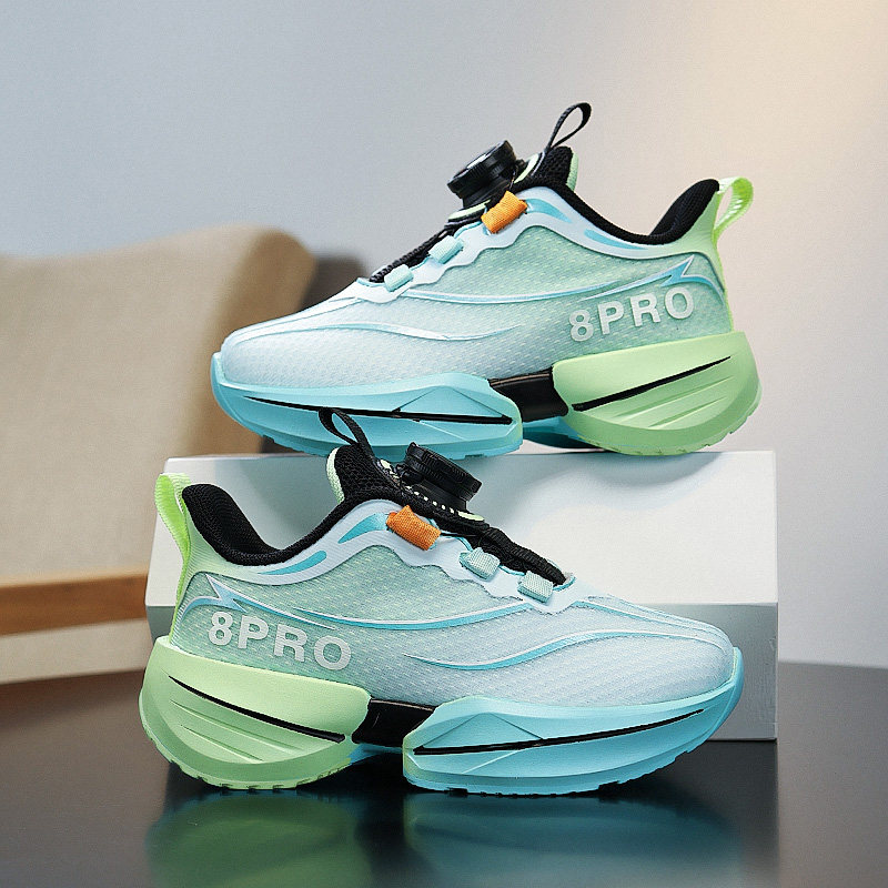 男童鞋子春季儿童跑步鞋中大童男孩专业跑鞋青少年运动鞋网鞋软底