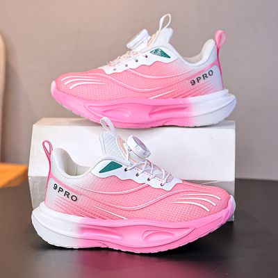 赤兔儿童跑步鞋女童缓震软底超轻春季双网面透气小学生运动鞋网鞋