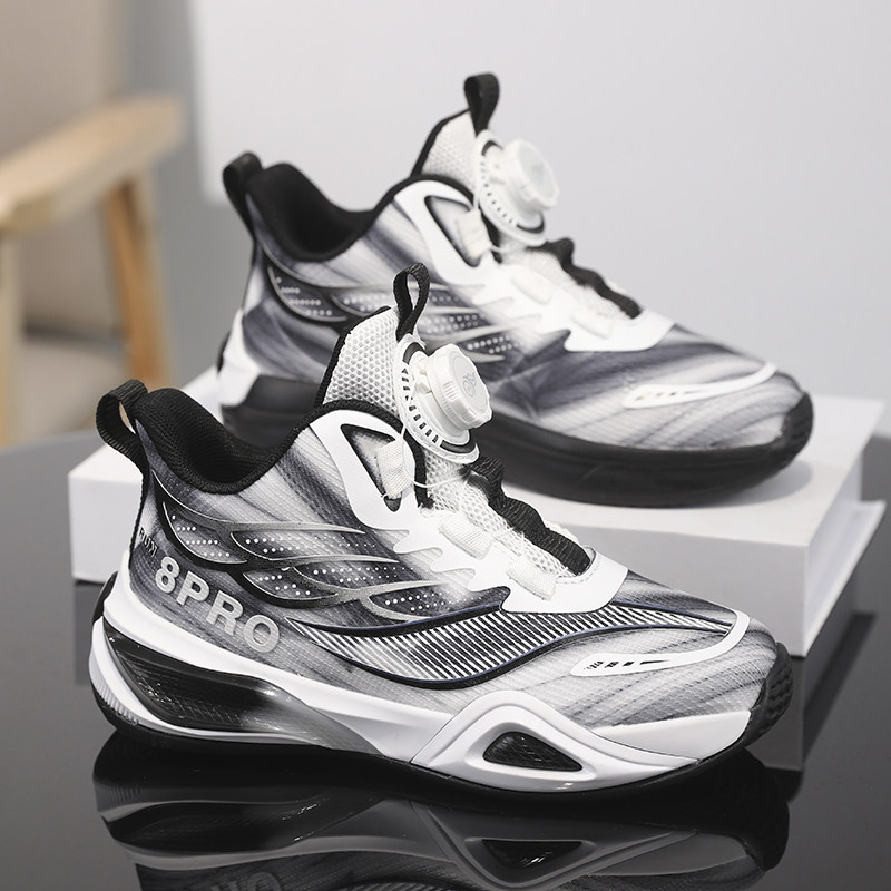 国货爆款联名男童鞋子2026年春季新款儿童轻便跑步运动篮球鞋男孩