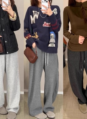 cay一条过冬裤王！ 双面绒~内里加绒~立体剪裁厚实遮肉休闲弯刀裤