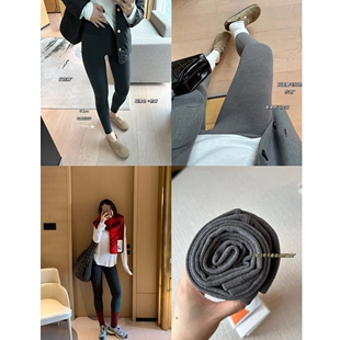 TR澳绒打底裤!王者段位!双面磨毛绒感~肯豆超模0束缚高弹打底裤