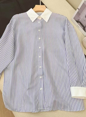 【FANFAN】春季上新时尚百搭条纹衬衫BN-M231209