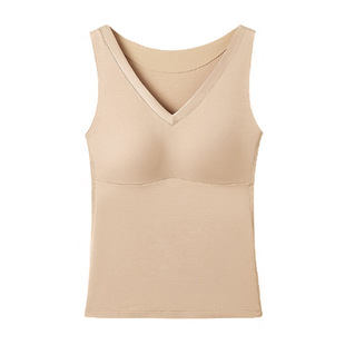 肌底衣DY2035 保暖无痕轻柔发热御寒打底带胸垫修身 上新