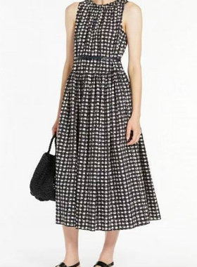 【高定】上新时尚格纹无袖连衣裙BN-F240307
