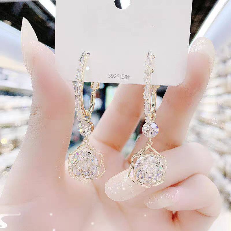银耳环9999女正品2025新款潮韩国