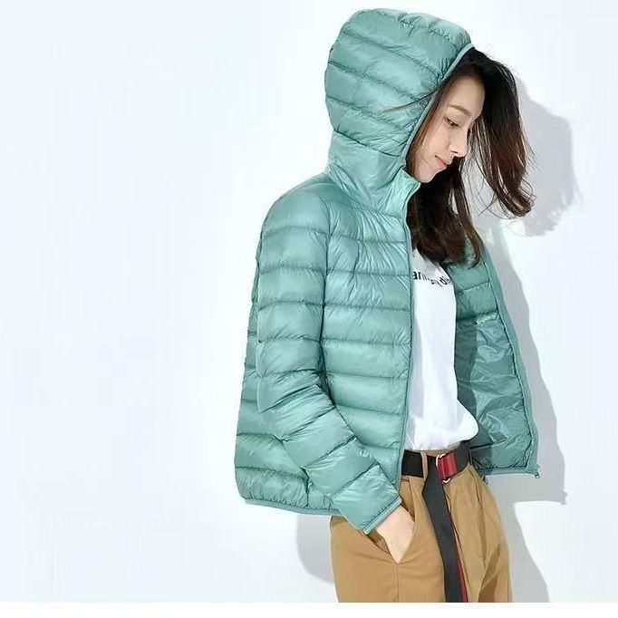 2025春季新款轻薄羽绒棉服女连帽短款立领大码修身女士外套男棉衣