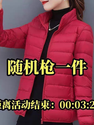 冬季轻薄洋气羽绒棉服女2024年新款轻便保暖短装胖妹妈妈上衣外套