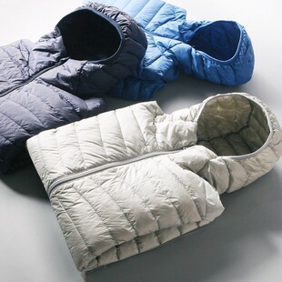 断码 轻薄羽绒棉服男立领连帽简约轻便保暖外套 捡漏秋冬新款