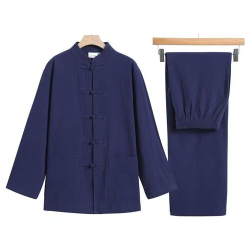 夏季棉麻居士服套装禅修服中年唐装男女同款布扣复古佛系古风汉服