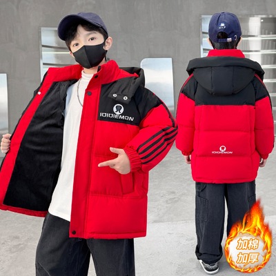 男童棉衣2025新款冬季加厚保暖