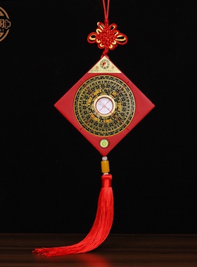 武当山工艺品挂饰通胜三寸电木罗盘合金罗盘家居饰品风水挂件