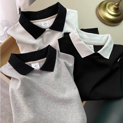 纯色薄款假两件卫衣2025年秋季